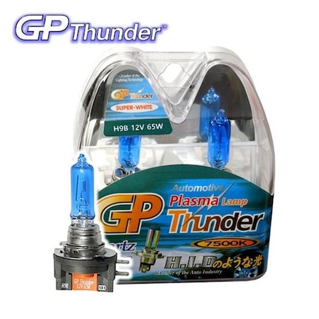 GP-Thunder SGP75K-H9B 7500 K H9B Super White Xenon Quartz Light Bulbs For Headlamp Fog Cornering Day Time Running Lights